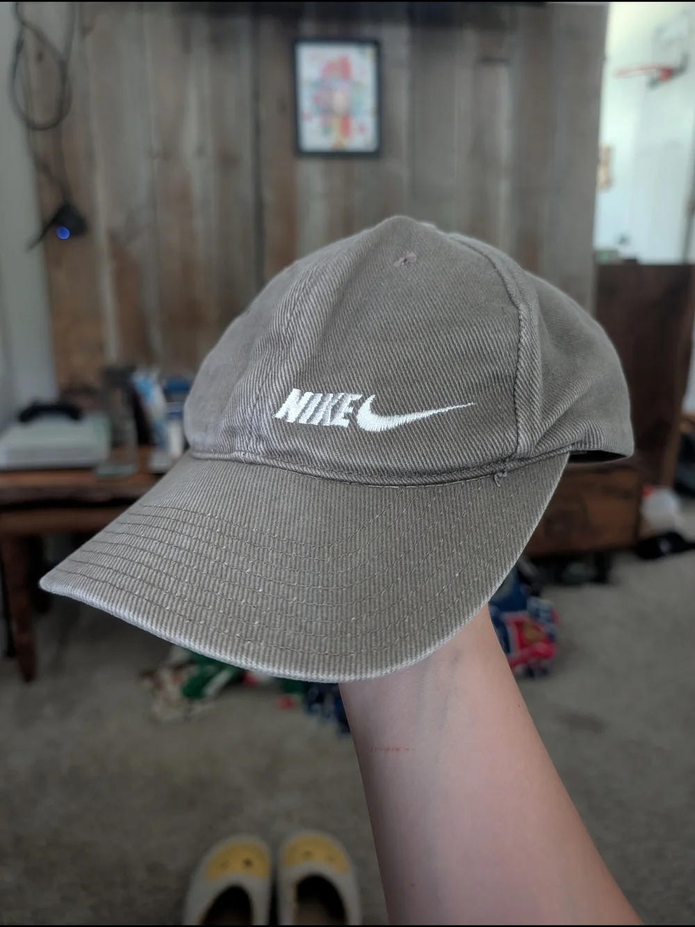 Nike Club Olive Green Unstructured Futura Wash Hat